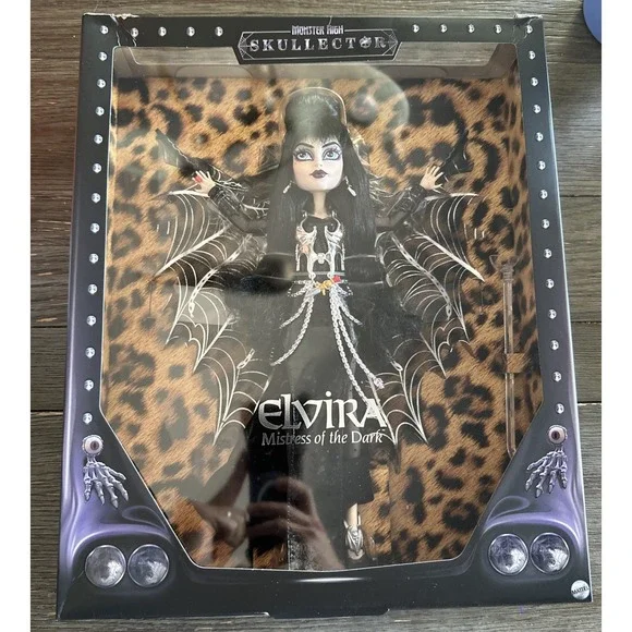 Monster High Doll Elvira Mistress Of The Dark Skullector Exclusive Doll New 2025 - Picture 1 of 9